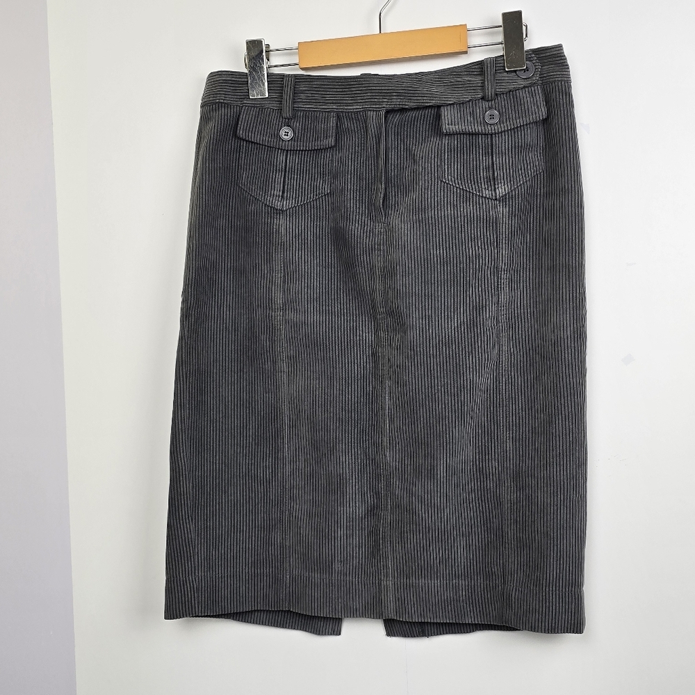Della Spiga Italy Corduroy Midi Pencil Skirt, Size 6